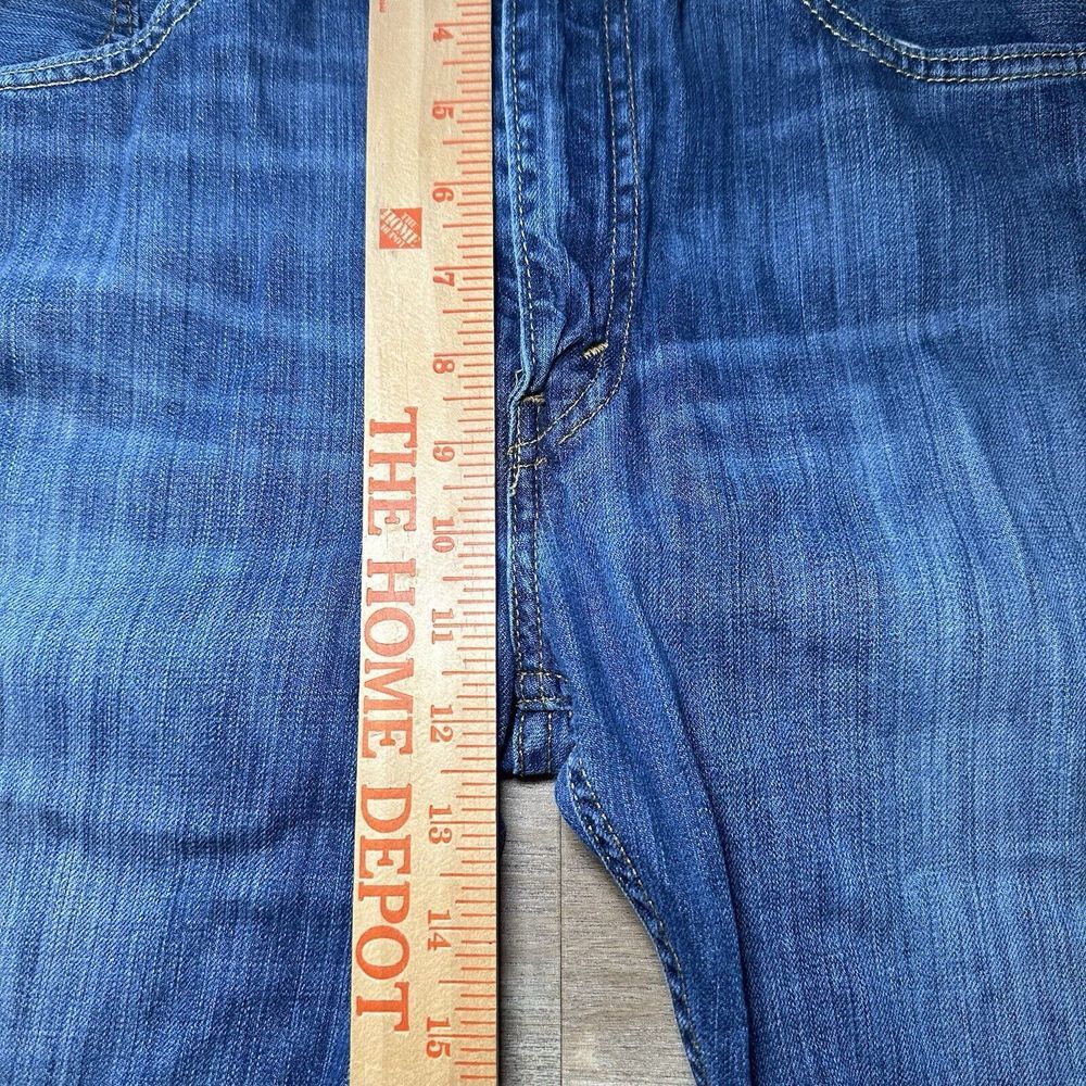 Levis 505 Jeans Mens 33X30 Blue Regular Fit Straight Leg Red Tab Med Wash Denim - Picture 10 of 11